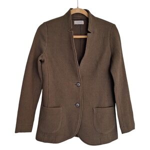 FALCONERI Blazer Jacket Green  Wool Women's size 8 - Made in Italy
